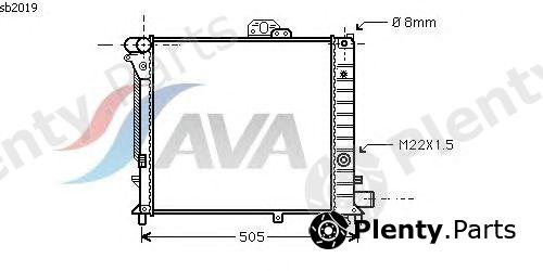  AVA QUALITY COOLING part SB2019 Radiator, engine cooling
