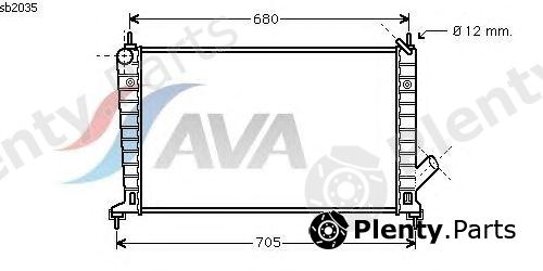  AVA QUALITY COOLING part SB2035 Radiator, engine cooling