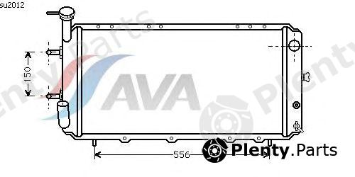  AVA QUALITY COOLING part SU2012 Radiator, engine cooling