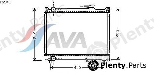  AVA QUALITY COOLING part SZ2046 Radiator, engine cooling