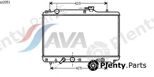  AVA QUALITY COOLING part SZ2051 Radiator, engine cooling