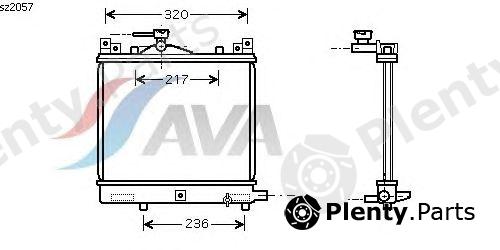  AVA QUALITY COOLING part SZ2057 Radiator, engine cooling