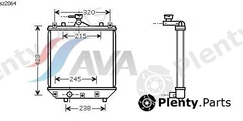  AVA QUALITY COOLING part SZ2064 Radiator, engine cooling
