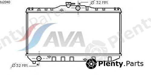  AVA QUALITY COOLING part TO2040 Radiator, engine cooling