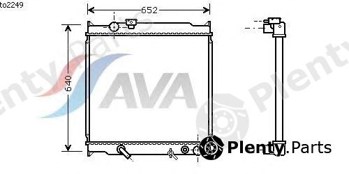  AVA QUALITY COOLING part TO2249 Radiator, engine cooling
