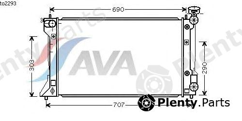  AVA QUALITY COOLING part TO2293 Radiator, engine cooling