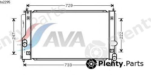  AVA QUALITY COOLING part TO2295 Radiator, engine cooling