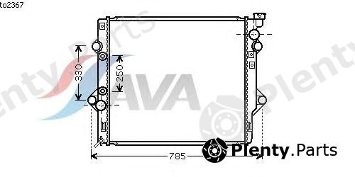  AVA QUALITY COOLING part TO2367 Radiator, engine cooling