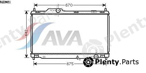  AVA QUALITY COOLING part TO2461 Radiator, engine cooling