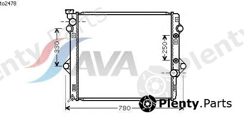  AVA QUALITY COOLING part TO2478 Radiator, engine cooling
