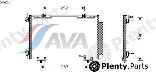  AVA QUALITY COOLING part TO5266 Condenser, air conditioning
