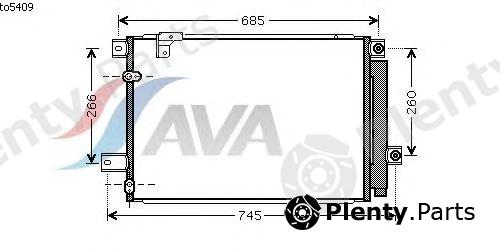  AVA QUALITY COOLING part TO5409 Condenser, air conditioning