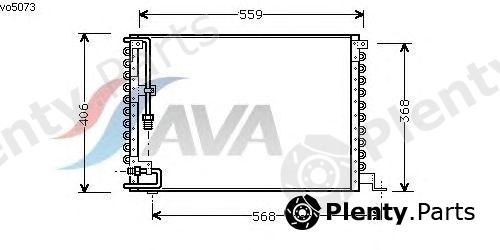  AVA QUALITY COOLING part VO5073 Condenser, air conditioning