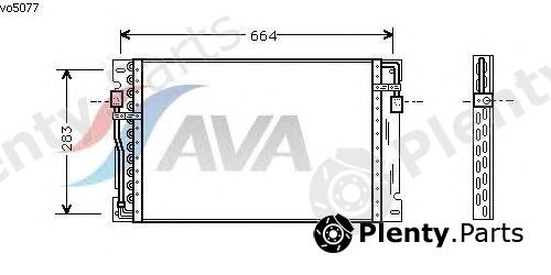  AVA QUALITY COOLING part VO5077 Condenser, air conditioning