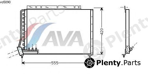  AVA QUALITY COOLING part VO5090 Condenser, air conditioning
