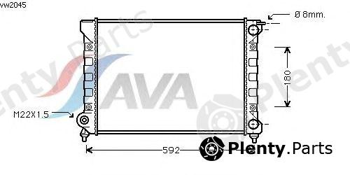  AVA QUALITY COOLING part VW2045 Radiator, engine cooling