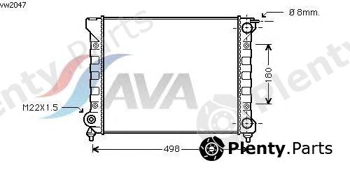  AVA QUALITY COOLING part VW2047 Radiator, engine cooling