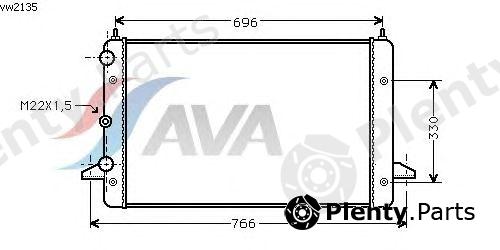  AVA QUALITY COOLING part VW2135 Radiator, engine cooling