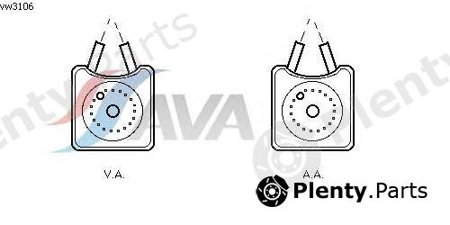  AVA QUALITY COOLING part VW3106 Oil Cooler, engine oil