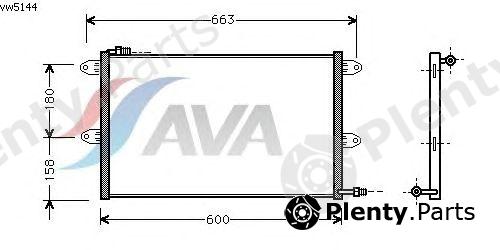  AVA QUALITY COOLING part VW5144 Condenser, air conditioning