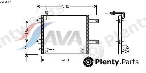  AVA QUALITY COOLING part VW5177 Condenser, air conditioning