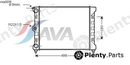  AVA QUALITY COOLING part VWA2039 Radiator, engine cooling