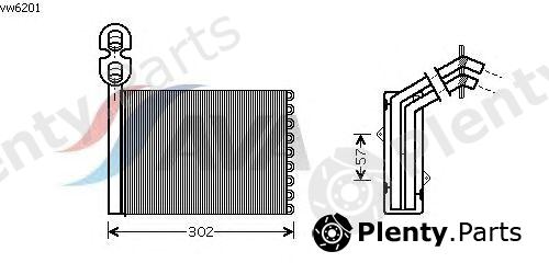  AVA QUALITY COOLING part VWA6201 Heat Exchanger, interior heating