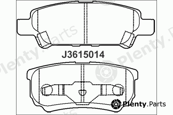  NIPPARTS part J3615014 Brake Pad Set, disc brake