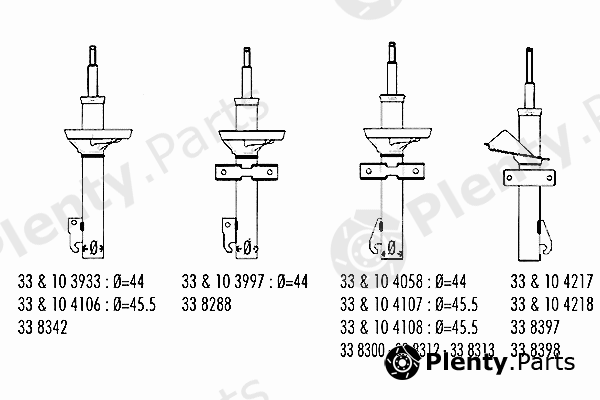  RECORD FRANCE part 333933 Shock Absorber