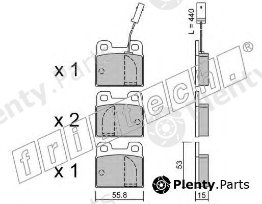  fri.tech. part 010.2 (0102) Brake Pad Set, disc brake