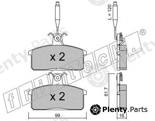  fri.tech. part 028.3 (0283) Brake Pad Set, disc brake