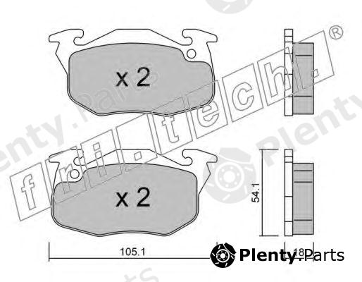  fri.tech. part 039.5 (0395) Brake Pad Set, disc brake
