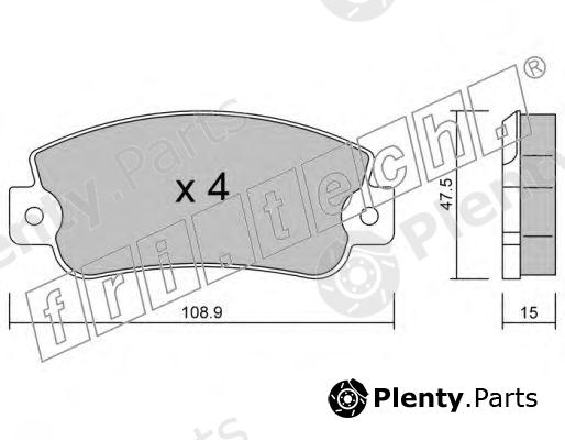  fri.tech. part 106.0 (1060) Brake Pad Set, disc brake