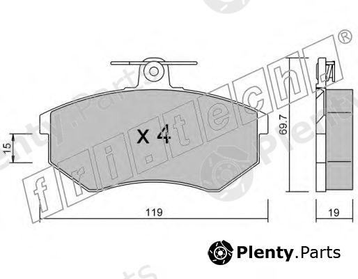  fri.tech. part 151.0 (1510) Brake Pad Set, disc brake