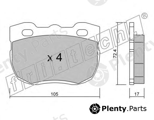  fri.tech. part 180.1 (1801) Brake Pad Set, disc brake