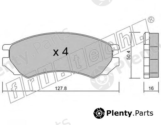  fri.tech. part 184.0 (1840) Brake Pad Set, disc brake