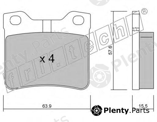  fri.tech. part 199.1 (1991) Brake Pad Set, disc brake