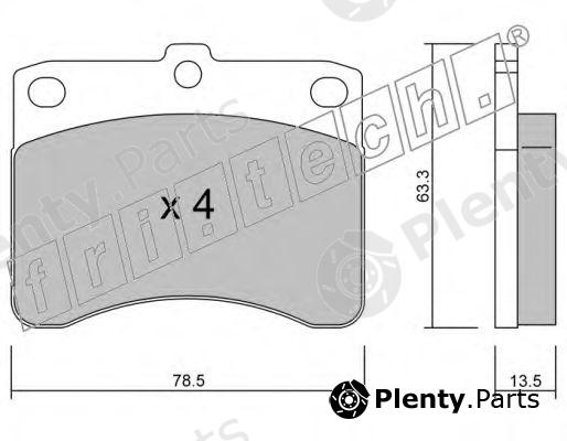  fri.tech. part 210.0 (2100) Brake Pad Set, disc brake