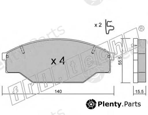  fri.tech. part 236.0 (2360) Brake Pad Set, disc brake