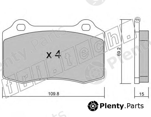  fri.tech. part 260.2 (2602) Brake Pad Set, disc brake