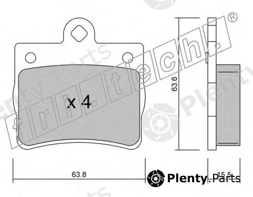  fri.tech. part 264.0 (2640) Brake Pad Set, disc brake