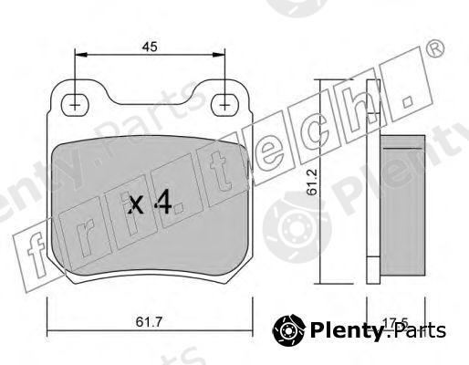  fri.tech. part 284.1 (2841) Brake Pad Set, disc brake