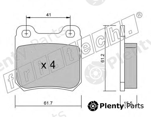  fri.tech. part 285.0 (2850) Brake Pad Set, disc brake