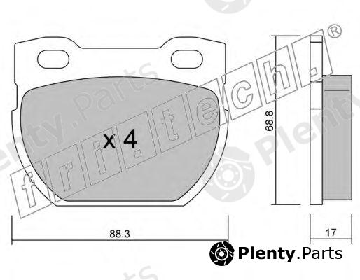  fri.tech. part 363.1 (3631) Brake Pad Set, disc brake