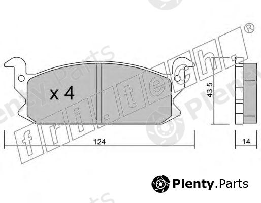  fri.tech. part 389.0 (3890) Brake Pad Set, disc brake