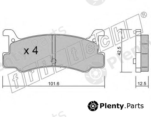  fri.tech. part 398.0 (3980) Brake Pad Set, disc brake