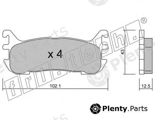 fri.tech. part 408.0 (4080) Brake Pad Set, disc brake