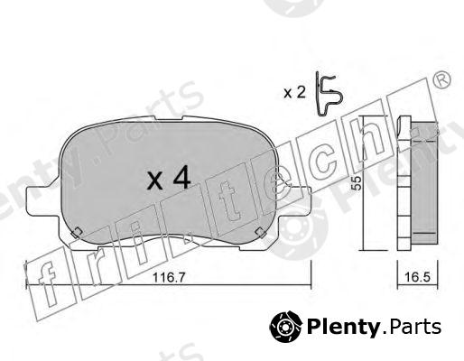  fri.tech. part 458.0 (4580) Brake Pad Set, disc brake
