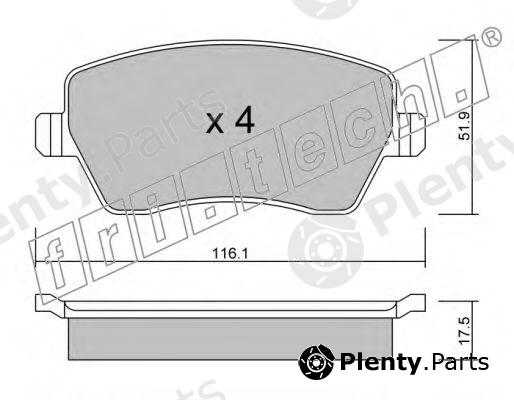  fri.tech. part 501.0 (5010) Brake Pad Set, disc brake