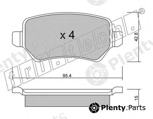  fri.tech. part 558.1 (5581) Brake Pad Set, disc brake